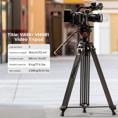 Chân máy quay K&FConcept DSLR VA18+ VH081 - KF09.121
