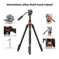 Chân máy ảnh K&Fconcept K234A7+FH-03 - KF09.136