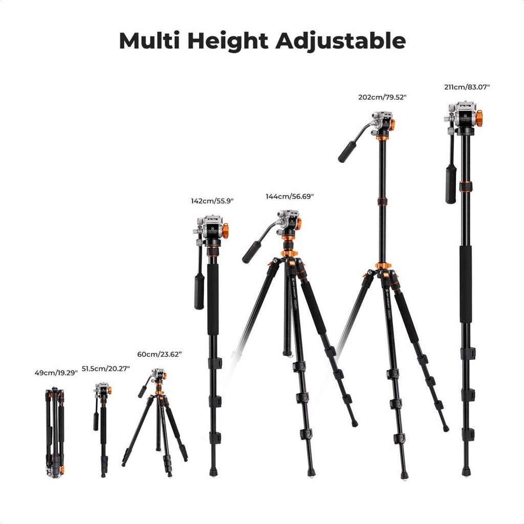 Chân máy ảnh K&Fconcept K234A7+FH-03 - KF09.136