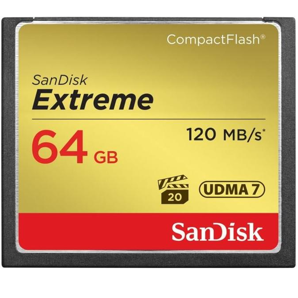 Thẻ nhớ SanDisk Extreme Compact Flash CF 64GB 120MB/s