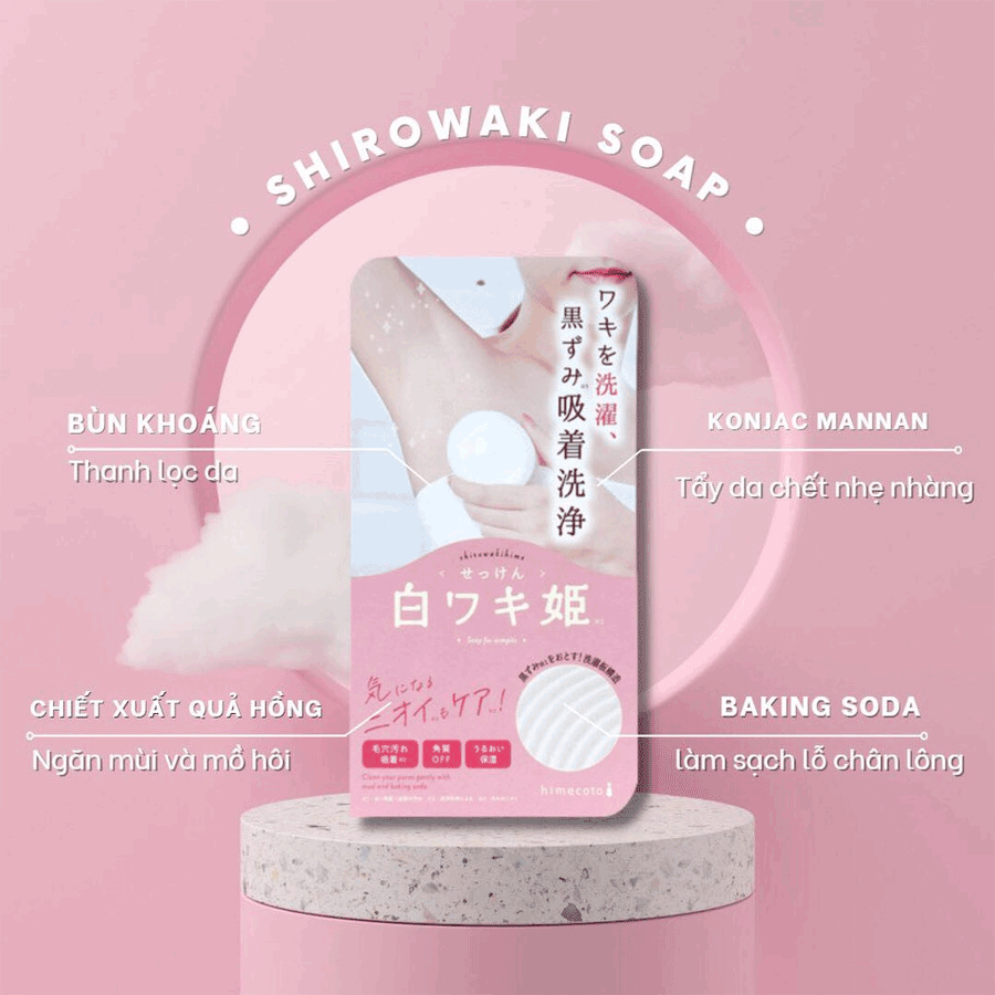 Xà Phòng Giảm Thâm Nách Shirowaki Hime Armpit Princess Soap 100g