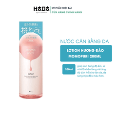 Nước Cân Bằng Da Lotion Hương Đào Momopuri 200ml