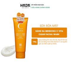 Meishoku C vita Clear Facial Wash - Sữa rửa mặt sáng da C vita