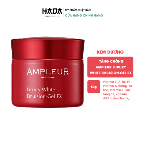 Kem dưỡng tăng cường Ampleur Luxury White Emulsion-Gel EX 50g