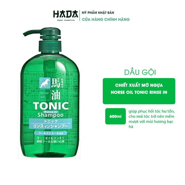 Dầu gội chiết xuất mỡ ngựa Horse Oil Tonic Rinse In 600ml