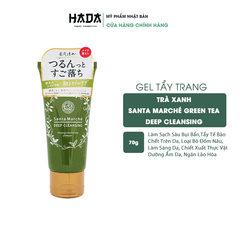 Gel tẩy trang trà xanh nhật bản santa marché green tea deep cleansing 70g