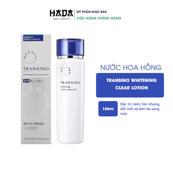 Nước hoa hồng Transino Whitening Clear Lotion 150ml