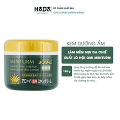 KEM DƯỠNG ẨM LÀM MỀM MỊN DA CHIẾT XUẤT LÔ HỘI OMI MENTURM 185g
