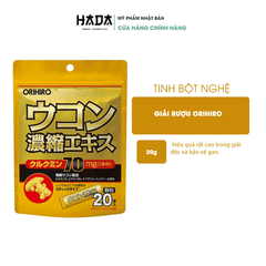 Tinh bột nghệ giải rượu Orihiro 20 gói