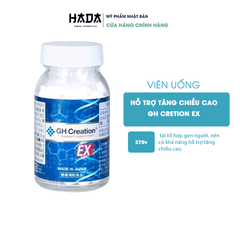 Viên Uống Hỗ Trợ Tăng Chiều Cao GH CRETION EX 270 Viên