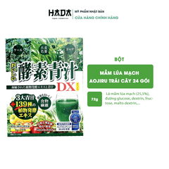 Bột lúa mạch Aaojiru Enzyme DX rau củ của Nhật hộp 24 gói