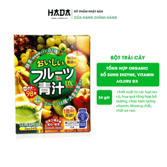 Bột Trái Cây Tổng Hợp Aojiru Enzyme Dx - Hộp 24 Gói