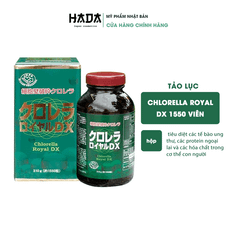 Tảo Xoắn Chlorella Royal DX Nhật Bản - Tảo Lục 1550 Viên 310g