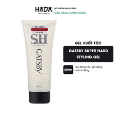 Gel Vuốt Tóc GATSBY STYLING GEL SUPER HARD 200ml