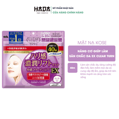 MẶT NẠ NÂNG CƠ KOSE GIÚP LÀM SĂN CHẮC DA EX CLEAR TURN 40 MIẾNG
