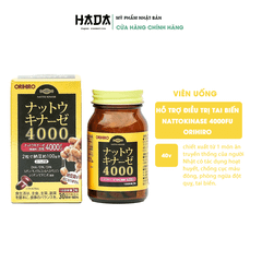 Viên uống chống đột quỵ Nattokinase 4000FU Orihiro 60 viên