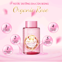 ( Chính hãng)Lotion nước hoa hồng dưỡng trắng Meishoku Organic Rose 200ml