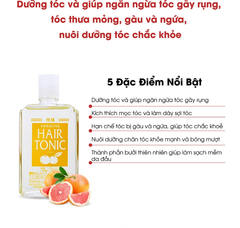 Tinh dầu Bưởi dưỡng tóc Yanagiya Hair Tonic Citrus 240ml