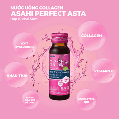 Nước Uống Collagen Asta Perfect Asahi - Màu Hồng Nhật Bản 50ml x 10 Chai