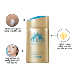 Kem Chống Nắng Anessa Perfect UV Sunscreen Skincare Milk 60ml