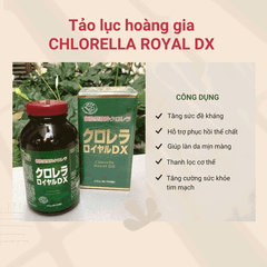 Tảo Xoắn Chlorella Royal DX Nhật Bản - Tảo Lục 1550 Viên 310g