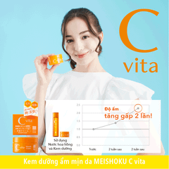 Kem Dưỡng Cấp Ẩm Dưỡng Trắng Da Meishoku C Vita Smooth Cream 45g