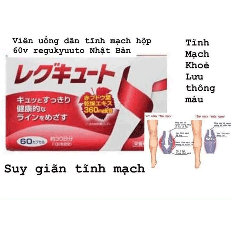 Viên uống hỗ trợ cải thiện giãn tĩnh mạch Unitech Nhật Bản 60 viên