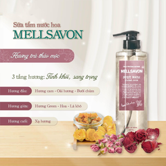SỮA TẮM NƯỚC HOA DƯỠNG MỀM MỊN DA MELLSAVON HƯƠNG HOA CAM NGỌT NGÀO 460ML
