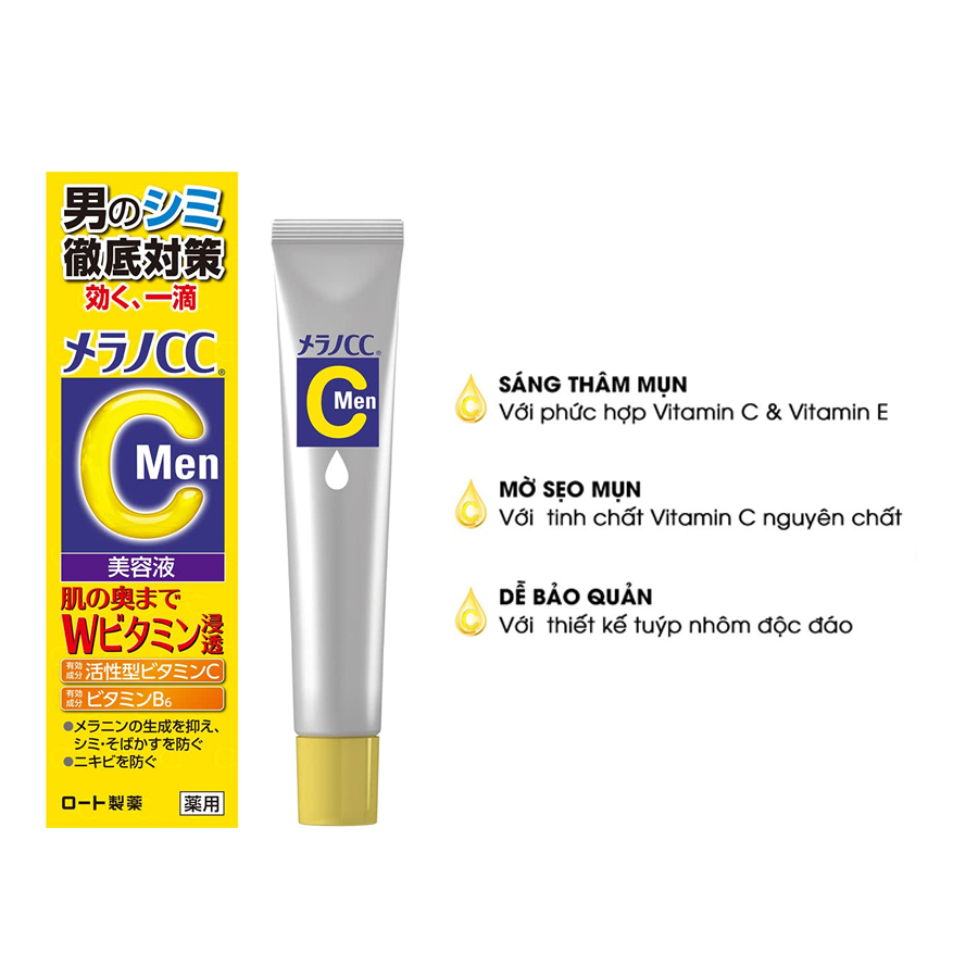 Tinh Chất Rohto Melano CC Men Trị Nám, Trắng Da 20ml