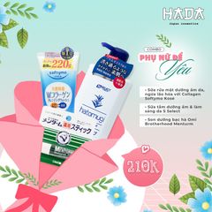 Combo Sữa rửa mặt Collagen Softymo Kose + Sữa tắm S Select + Son dưỡng Omi Brotherhood