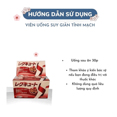 Viên uống hỗ trợ cải thiện giãn tĩnh mạch Unitech Nhật Bản 60 viên