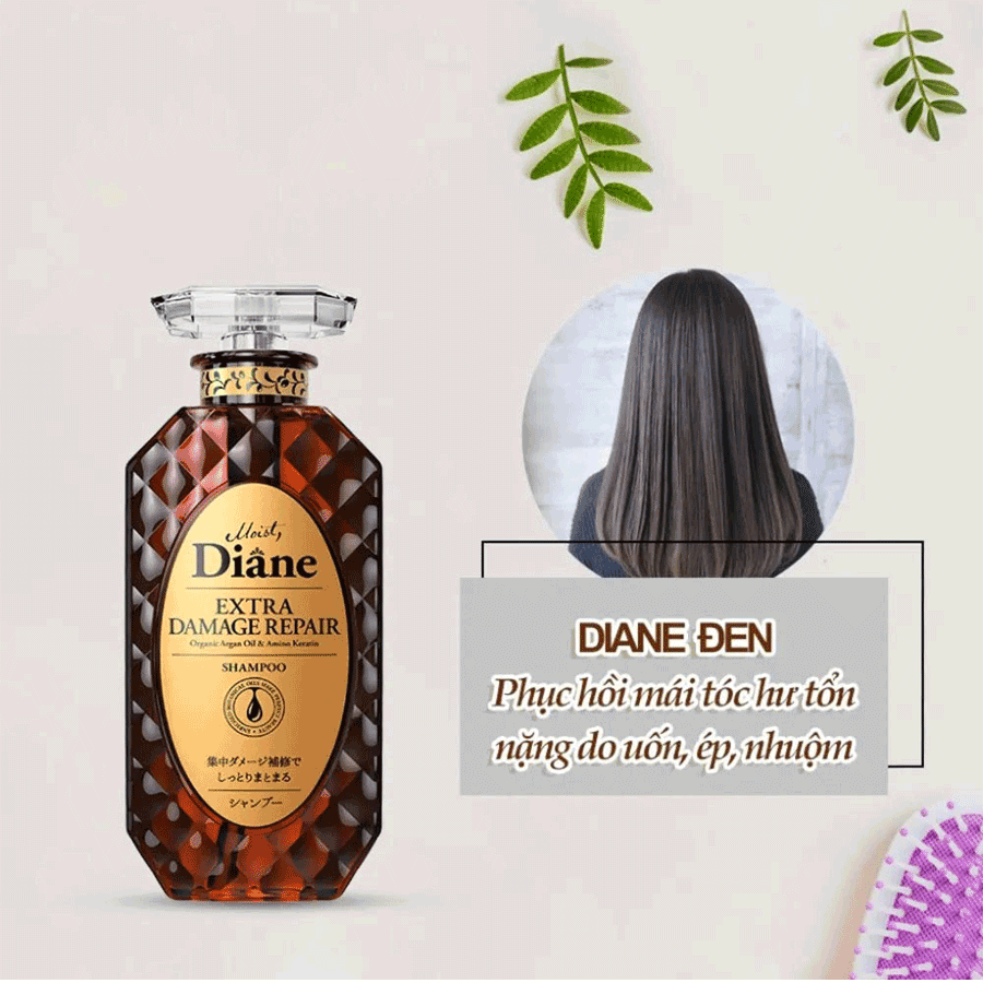 Cặp dầu gội xả phục hồi tóc hư tổn nặng Moist Diane Extra Damage Repair Nhật Bản 450ml