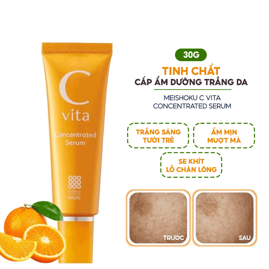 Tinh Chất Meishoku C Vita Dưỡng Trắng Da Concentrated Serum 30g
