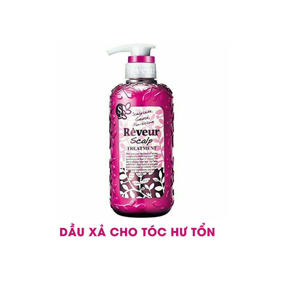 Dầu gội,dầu xả chăm sóc da đầu và ngăn ngừa gàu ngứa Rêveur 500ml