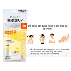 GEL CHỐNG NẮNG DỊU NHẸ CHO DA NHẠY CẢM OMI VERDIO SPF30 PA+++ 80G ( NHÃN VÀNG)