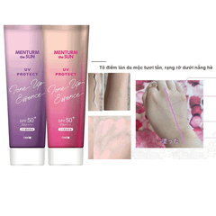 TINH CHẤT CHỐNG NẮNG NÂNG TONE TRẮNG HỒNG TỰ NHIÊN MENTURM 80G