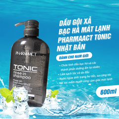 Dầu gội xả Nam cho tóc gàu Tonic Pharmaact 600ml