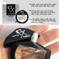 Thuốc nhỏ mắt Sante FX Neo 12ml của Nhật màu đen