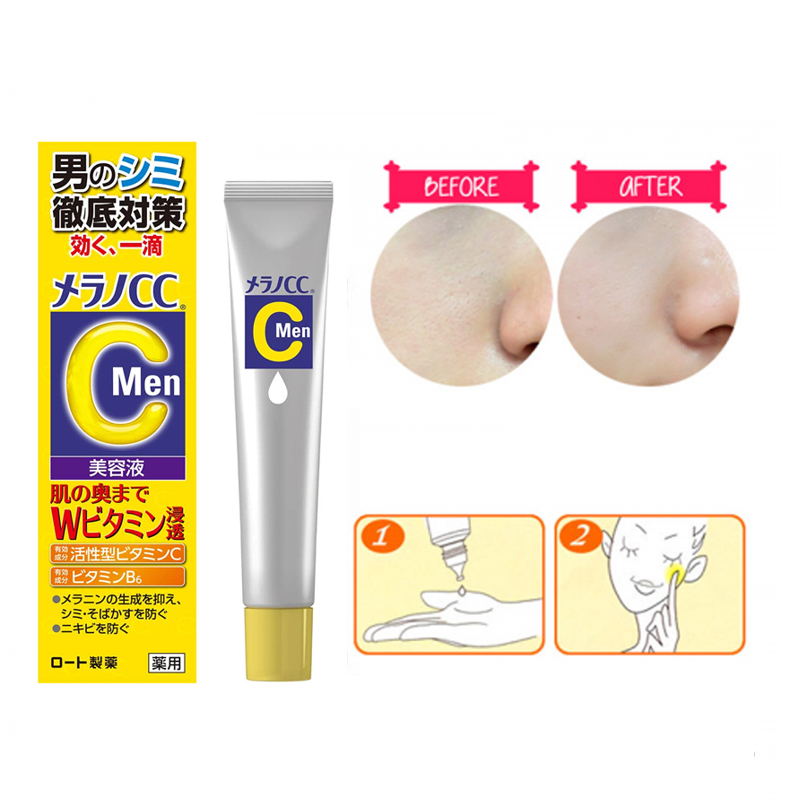 Tinh Chất Rohto Melano CC Men Trị Nám, Trắng Da 20ml