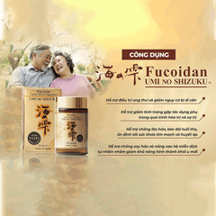 Fucoidan Umi No Shizuku Hỗ Trợ Điều Trị Ung Thư Nhật Bản hộp vàng 120 viên