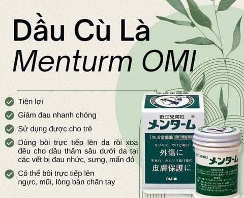 Dầu Cù Là Mentholatum Nhật Bản 75g