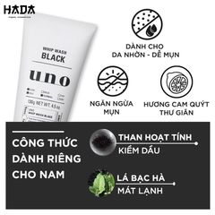 Sữa Rửa Mặt UNO Tạo Bọt Sạch Nhờn 130g