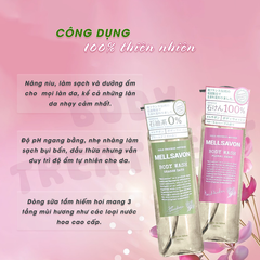 SỮA TẮM NƯỚC HOA DƯỠNG MỀM MỊN DA MELLSAVON HƯƠNG HOA CAM NGỌT NGÀO 460ML