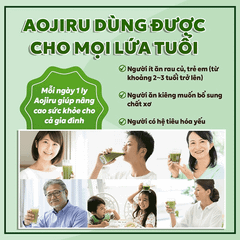 Bột lúa mạch Aaojiru Enzyme DX rau củ của Nhật hộp 24 gói