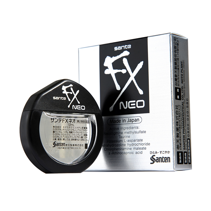 Thuốc nhỏ mắt Sante FX Neo 12ml của Nhật màu đen