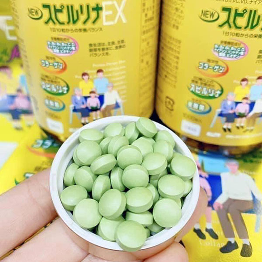 Tảo Xoắn Vàng Spirulina EX Family DIC Nhật Bản 2000 viên