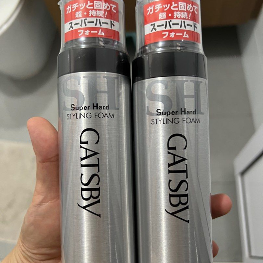 Bọt tạo kiểu tóc Gatsby Wet & Hard Styling Foam 185g