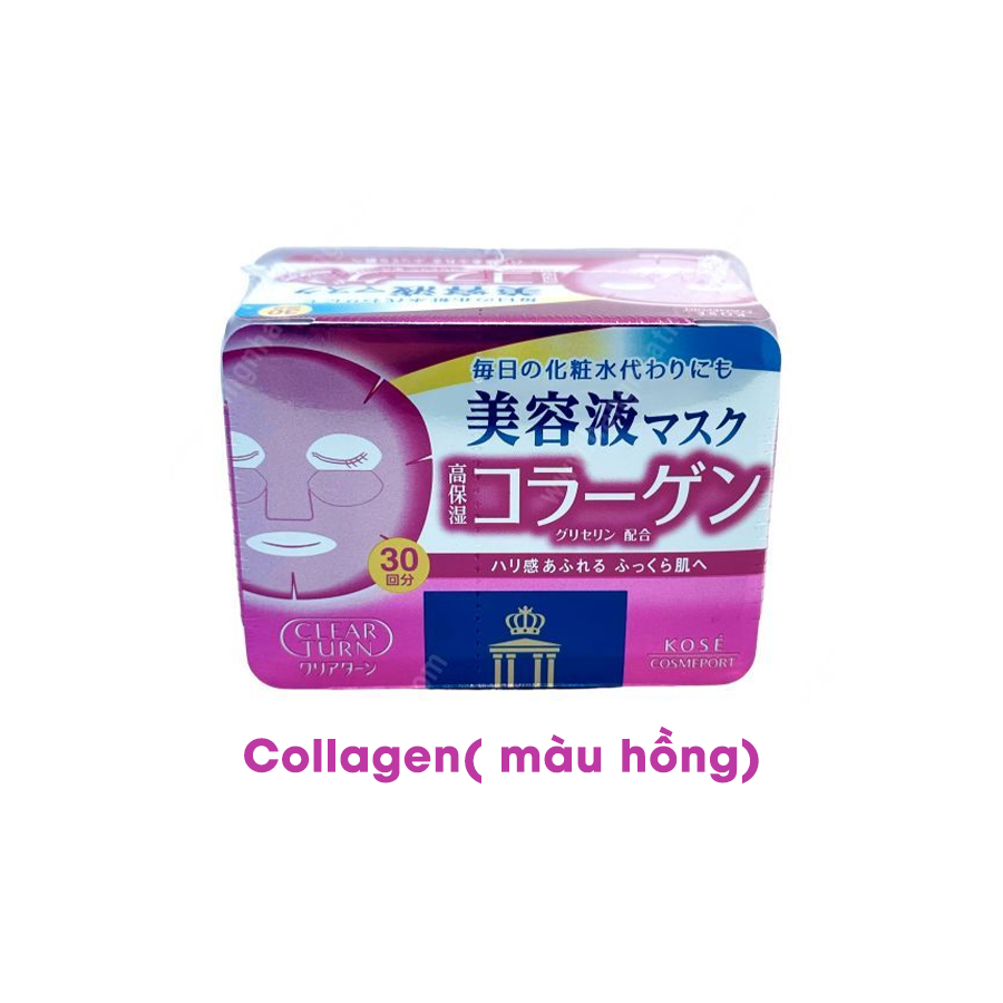 MẶT NẠ DƯỠNG ẨM DA CLEAR TURN 30 miếng