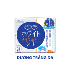 KHĂN ƯỚT TẨY TRANG SOFTYMO GÓI REFILL 52 MIẾNG