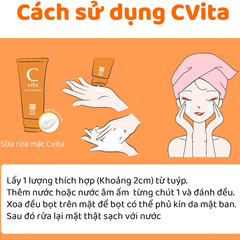 Meishoku C vita Clear Facial Wash - Sữa rửa mặt sáng da C vita
